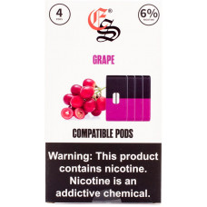 Картридж EON SMOKE PODS Grape 4 шт 1 мл 60 мг (совмещается с JUUL)