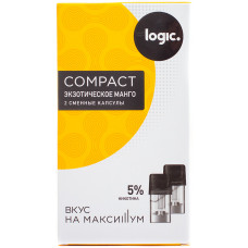 Logic Compact Pods Экзотическое манго 5% 1.6 мл JTI Картридж Капсулы 2 шт