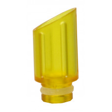 Дрип тип Дельярин Широкий Косой 10 мм Желтый (drip tip 510) J-06-A-4,PLA66